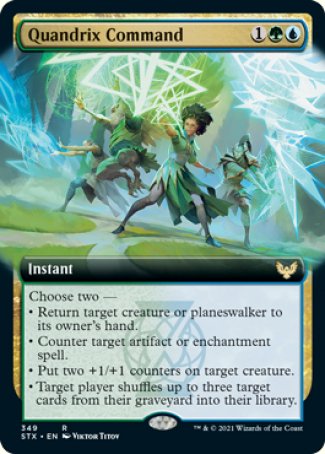(349) Magic The Gathering Strixhaven: School of Mages: Extras Single: Quandrix Command Holo Rare
