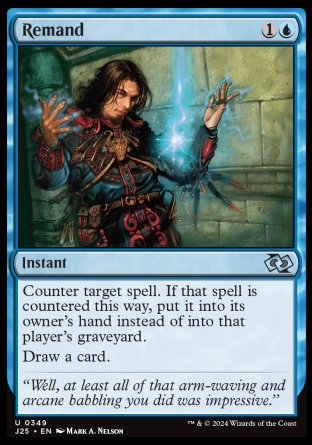 (349) Magic The Gathering Foundations Jumpstart Single: Remand  Uncommon