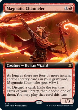 (349) Magic The Gathering Zendikar Rising: Extras Single: Magmatic Channeler Holo Rare