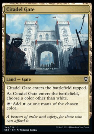 (349) Magic The Gathering Commander Legends: Battle for Baldur's Gate Single: Citadel Gate Holo Common