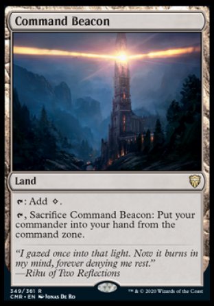 (349/361) Magic The Gathering Commander Legends Single: Command Beacon Holo Rare