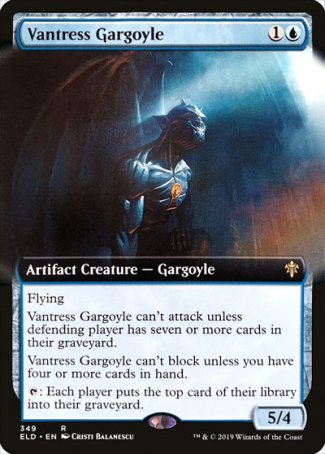 (349) Magic The Gathering Throne of Eldraine: Extras Single: Vantress Gargoyle  Rare
