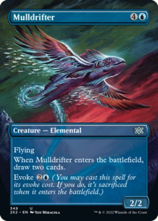 (349) Magic The Gathering Double Masters 2022: Extras Single: Mulldrifter Holo Uncommon