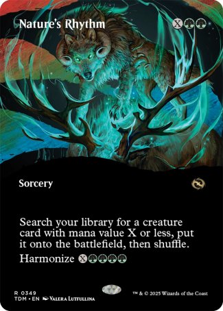 (349) Magic The Gathering Tarkir: Dragonstorm: Extras Single: Nature's Rhythm Holo Rare