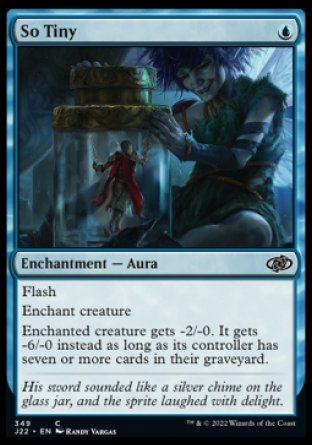 (349) Magic The Gathering Jumpstart 2022 Single: So Tiny Holo Common