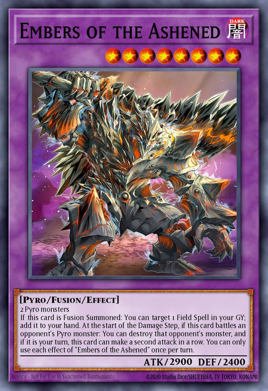 (093) YuGiOh TCG LEDE: Legacy of Destruction Single: Embers of the Ashened  Super Rare