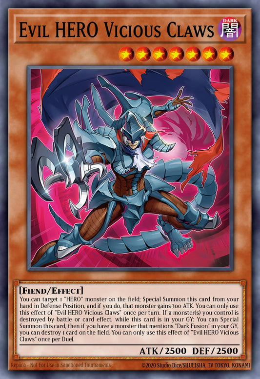 (005) YuGiOh TCG ALIN: Alliance Insight Single: Evil HERO Vicious Claws  Common