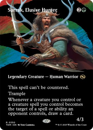 (350) Magic The Gathering Tarkir: Dragonstorm: Extras Single: Surrak, Elusive Hunter  Rare
