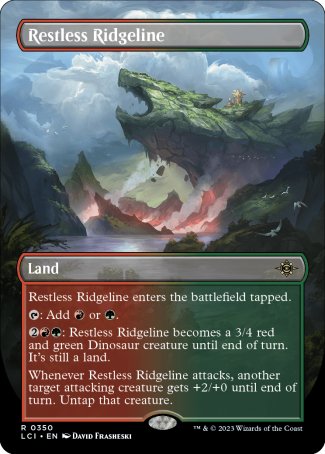 (350) Magic The Gathering The Lost Caverns of Ixalan: Extras Single: Restless Ridgeline Holo Rare
