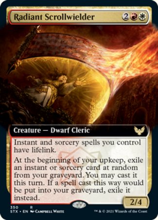 (350) Magic The Gathering Strixhaven: School of Mages: Extras Single: Radiant Scrollwielder  Rare