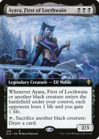 (350) Magic The Gathering Throne of Eldraine: Extras Single: Ayara, First of Locthwain  Rare
