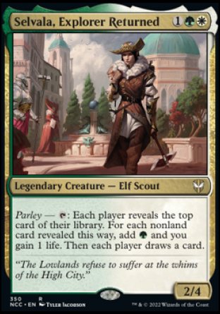 (350) Magic The Gathering Commander: Streets of New Capenna Single: Selvala, Explorer Returned  Rare