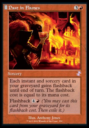 (350) Magic The Gathering Time Spiral Remastered: Extras Single: Past in Flames Holo Time Shifted