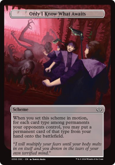 (350) Magic The Gathering Commander: Duskmourn: House of Horror Single: Only I Know What Awaits  Special