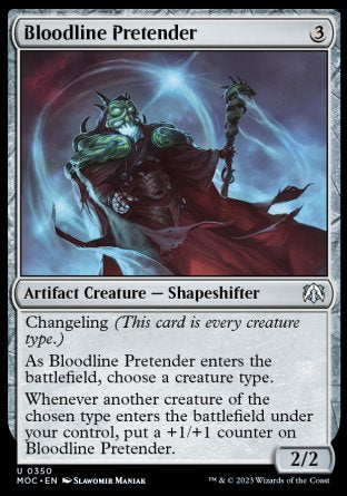 (350) Magic The Gathering Commander: March of the Machine Single: Bloodline Pretender  Uncommon