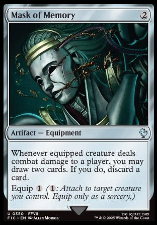 (350) Magic The Gathering Commander: Magic: The Gathering - FINAL FANTASY: Collector's Edition Single: Mask of Memory Holo Uncommon