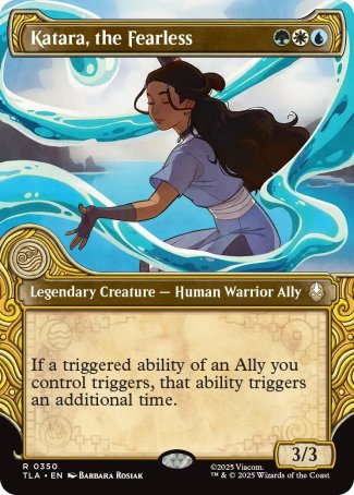 (350) Magic The Gathering Magic: The Gathering | Avatar: The Last Airbender: Extras Single: Katara, the Fearless (V.2) Holo Rare