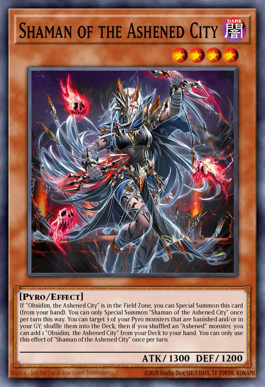 (090) YuGiOh TCG LEDE: Legacy of Destruction Single: Shaman of the Ashened City  Super Rare