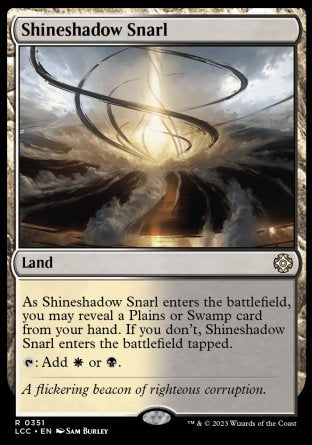 (351) Magic The Gathering Commander: The Lost Caverns of Ixalan Single: Shineshadow Snarl  Rare