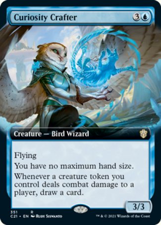 (351) Magic The Gathering Commander: Strixhaven: Extras Single: Curiosity Crafter  Rare