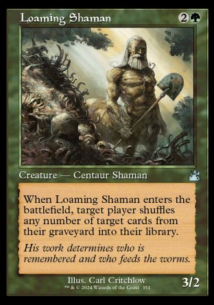 (351) Magic The Gathering Ravnica Remastered: Extras Single: Loaming Shaman  Uncommon