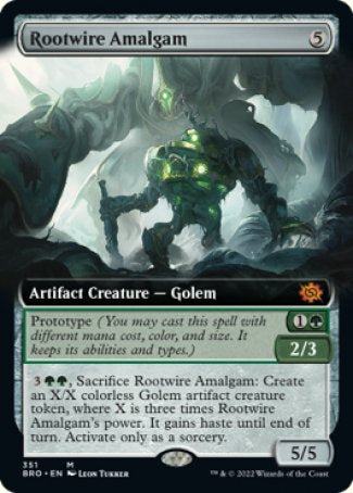 (351) Magic The Gathering The Brothers' War: Extras Single: Rootwire Amalgam Holo Mythic