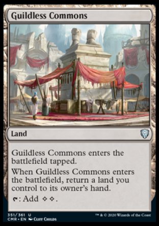(351/361) Magic The Gathering Commander Legends Single: Guildless Commons Holo Uncommon