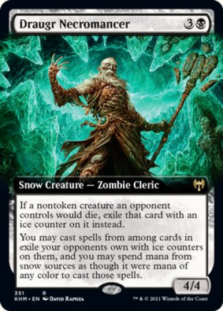 (351) Magic The Gathering Kaldheim: Extras Single: Draugr Necromancer Holo Rare