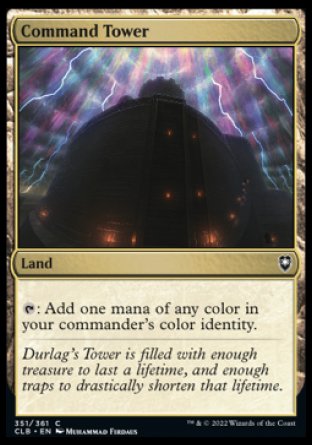 (351) Magic The Gathering Commander Legends: Battle for Baldur's Gate Single: Command Tower  Common