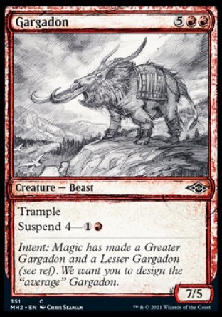 (351) Magic The Gathering Modern Horizons 2: Extras Single: Gargadon  Common