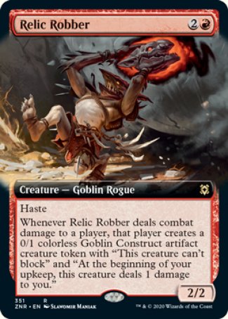 (351) Magic The Gathering Zendikar Rising: Extras Single: Relic Robber Holo Rare