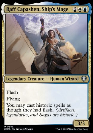 (351) Magic The Gathering Commander Masters Single: Raff Capashen, Ship's Mage  Uncommon