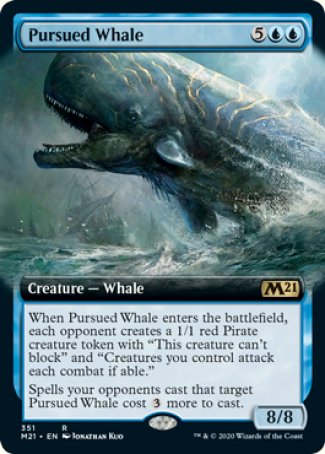 (351) Magic The Gathering Core 2021: Extras Single: Pursued Whale  Rare