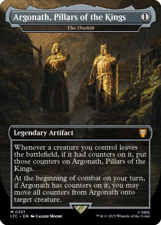 (351) Magic The Gathering Commander: The Lord of the Rings: Tales of Middle-earth: Extras Single: The Ozolith (V.1) Holo Mythic