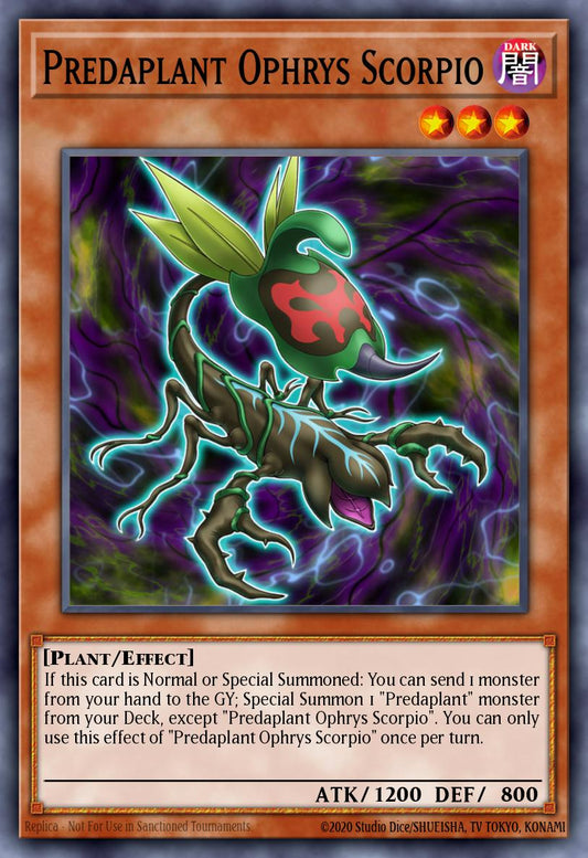 (041) YuGiOh TCG MP24: 25th Anniversary Tin: Dueling Mirrors Single: Predaplant Ophrys Scorpio  Quarter Century Secret Rare