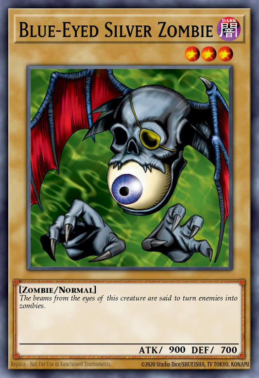 (011) YuGiOh TCG SBSC: Speed Duel: Scars of Battle Single: Blue-Eyed Silver Zombie  Common