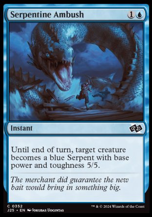 (352) Magic The Gathering Foundations Jumpstart Single: Serpentine Ambush  Common