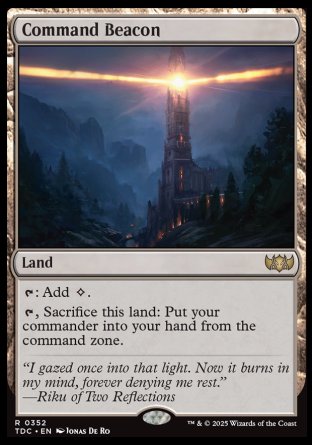 (352) Magic The Gathering Commander: Tarkir: Dragonstorm Single: Command Beacon  Rare