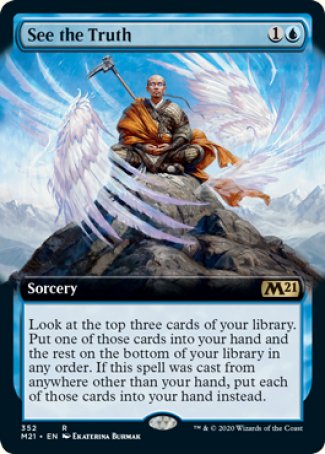 (352) Magic The Gathering Core 2021: Extras Single: See the Truth Holo Rare