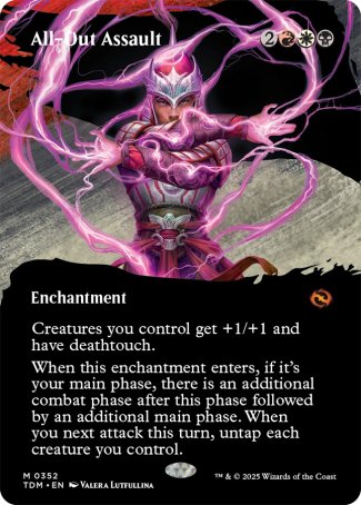 (352) Magic The Gathering Tarkir: Dragonstorm: Extras Single: All-Out Assault (V.1)  Mythic