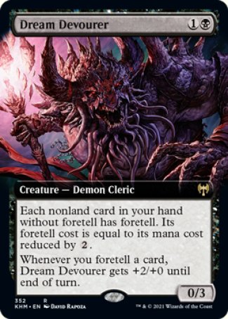 (352) Magic The Gathering Kaldheim: Extras Single: Dream Devourer  Rare