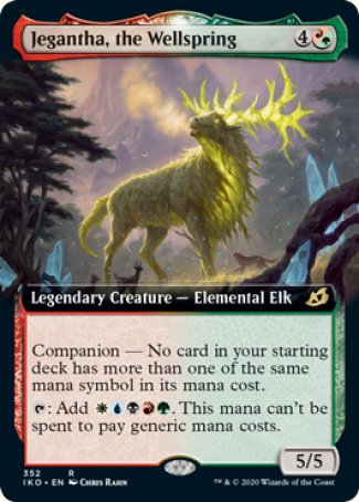 (352) Magic The Gathering Ikoria: Lair of Behemoths: Extras Single: Jegantha, the Wellspring Holo Rare