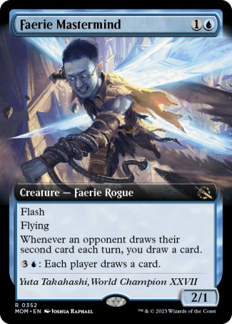 (352) Magic The Gathering March of the Machine: Extras Single: Faerie Mastermind  Rare
