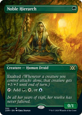 (352) Magic The Gathering Double Masters: Extras Single: Noble Hierarch  Rare