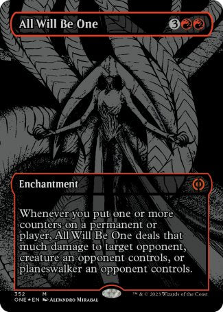 (352) Magic The Gathering Phyrexia: All Will Be One: Extras Single: All Will Be One Holo Mythic