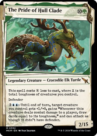 (352) Magic The Gathering Murders at Karlov Manor: Extras Single: The Pride of Hull Clade (V.1)  Mythic