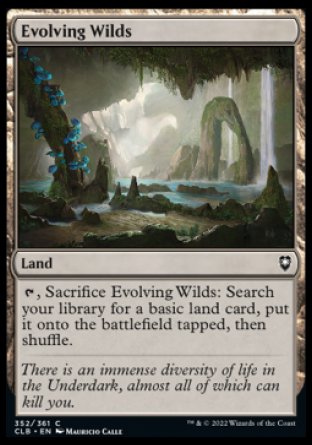 (352) Magic The Gathering Commander Legends: Battle for Baldur's Gate Single: Evolving Wilds  Common