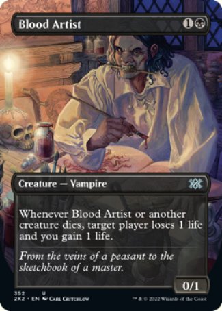 (352) Magic The Gathering Double Masters 2022: Extras Single: Blood Artist  Uncommon