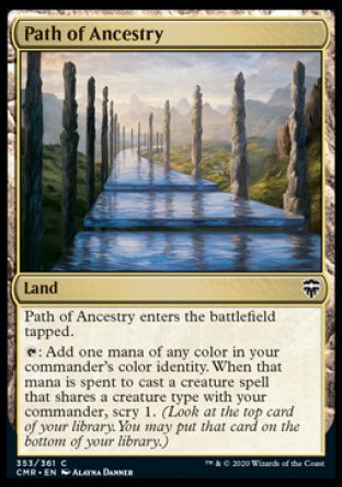 (353/361) Magic The Gathering Commander Legends Single: Path of Ancestry Holo Common