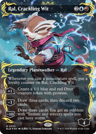 (353) Magic The Gathering Bloomburrow: Extras Single: Ral, Crackling Wit (V.2)  Mythic